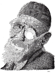old man2 - penand ink